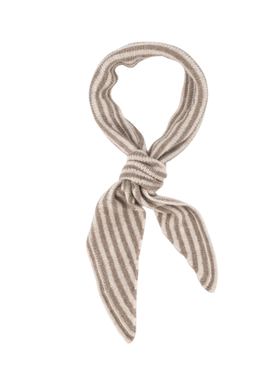 Kasjmier-mix driehoek sjaaltje met strepen