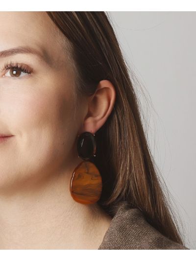 Katie oorbellen met stenen