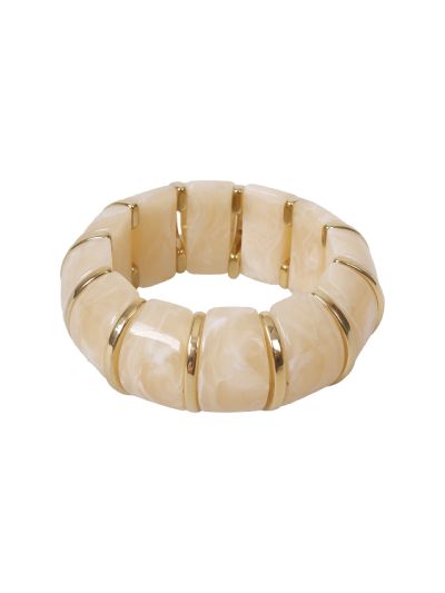 Statement armband met marmer look