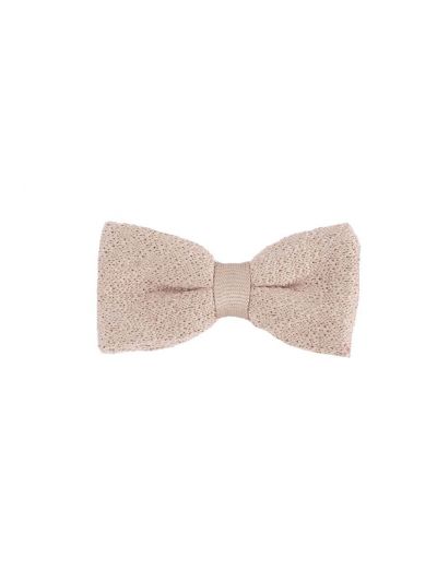 Beige bruine gebreide vlinderstrik