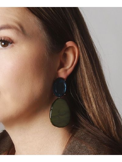 Katie oorbellen met stenen