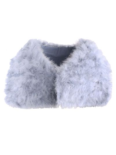 Veren stola in blauw-grijs