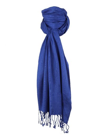 Blauwe pashmina sjaal