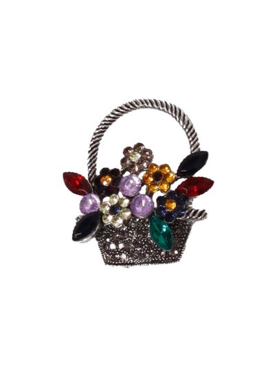 Broche – bloemenmandje