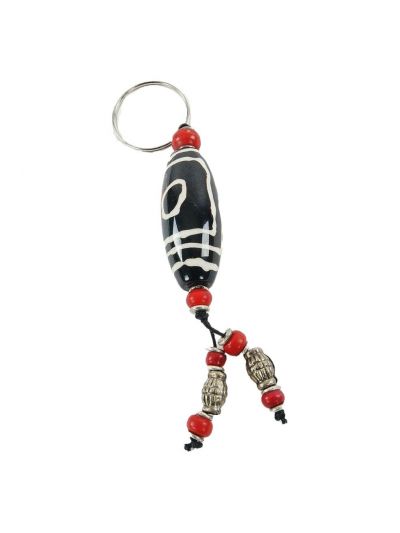 Bohemian kralen sleutelhanger