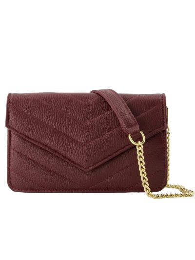 Lederen crossbody clutch