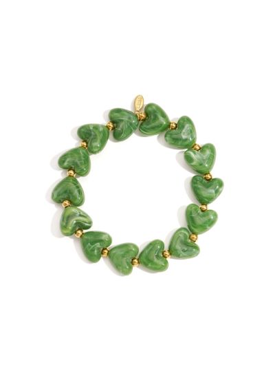 Hartjes armband met kralen