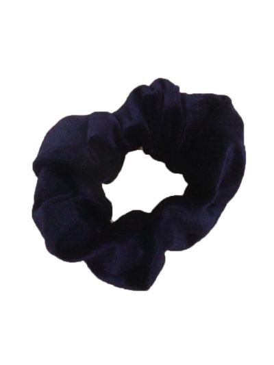 Velvet Scrunchie - donkerblauw