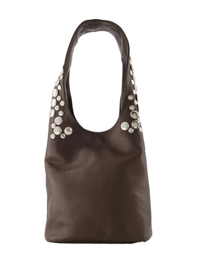 Jackie lederen tas met studs