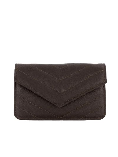 Lederen crossbody clutch