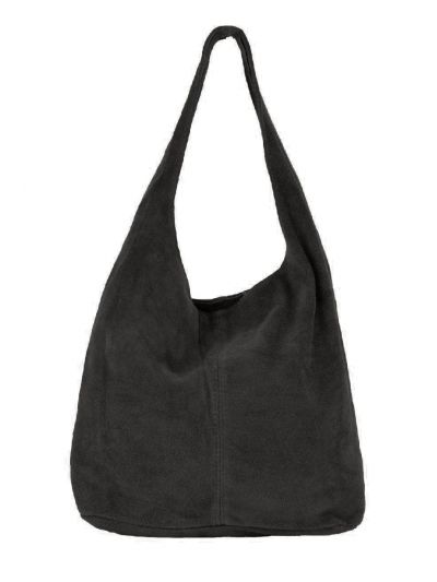 Donkergrijze shopper met rits