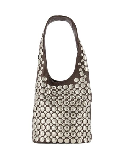 Jackie lederen tas met studs