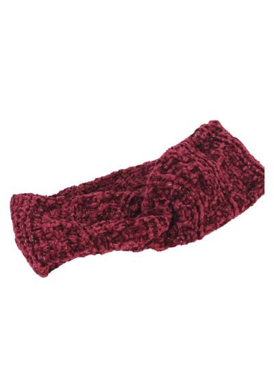Effen cross haarband in rood