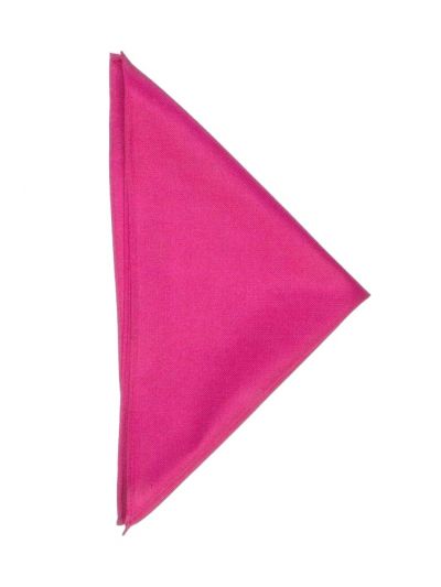 Fuchsia twill zijden pochet