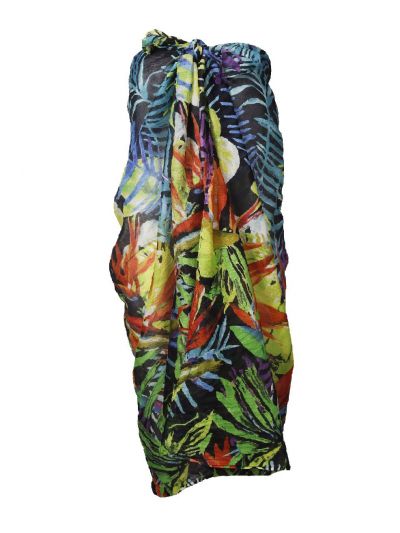 Ella sarong met tropische print