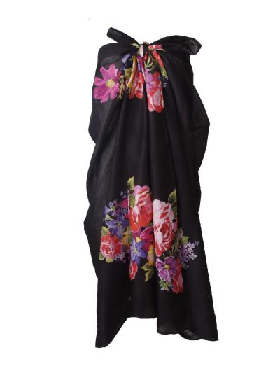 Evi katoenen sarong met diverse bloemen