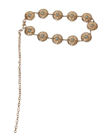 Bohemian riemketting in goud