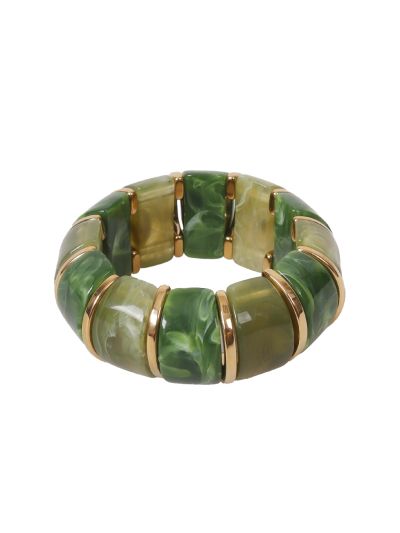 Statement armband met marmer look