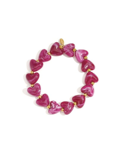 Hartjes armband met kralen