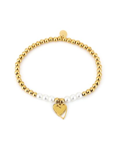 Lauri – Armband met parels en bedeltje