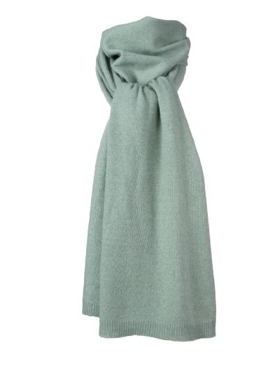 Kasjmier-blend sjaal in jadegroen