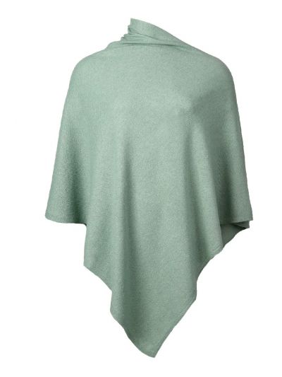 Jade kasjmier-blend poncho