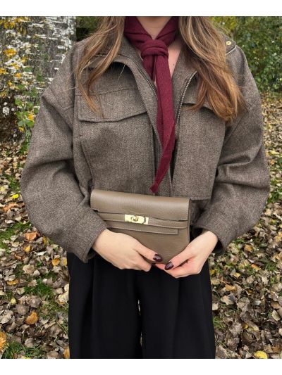 Jolie lederen clutch