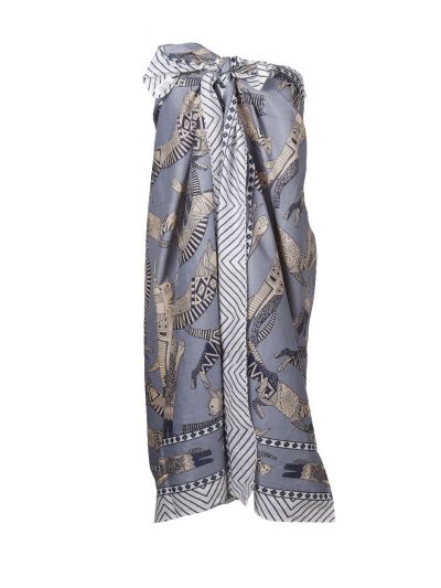 Sarong met kattenprint