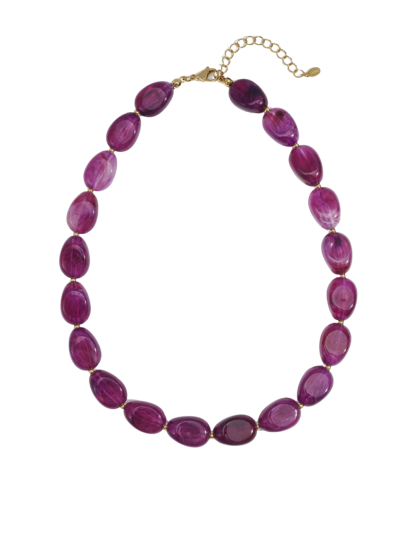 Lola kralenketting met natuursteen look