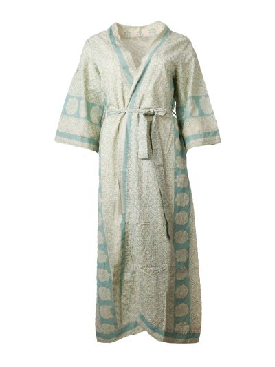 Cassie katoenen kimono in mintgroen