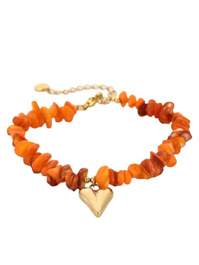 Koraalsteentjes armband