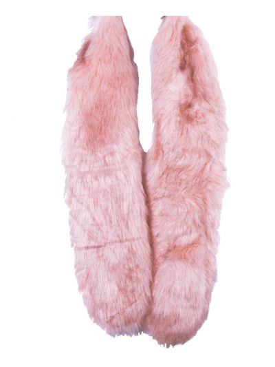 Gemêleerde roze kunstbont sjaal 