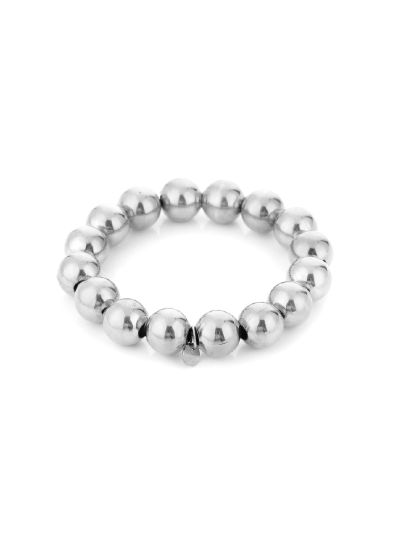 Lauri – Zilveren RVS bolletjes armband