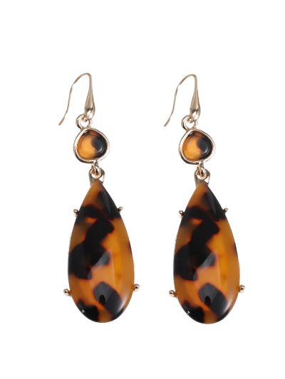 Leopard oorbellen hangers