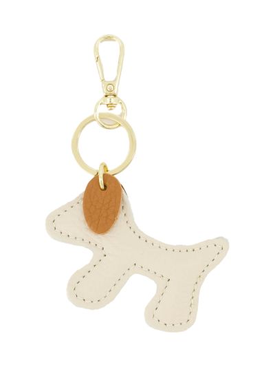 Tashanger hondje – Grain Leer in lichtbeige