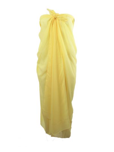 Zacht gele crêpe voile pareo