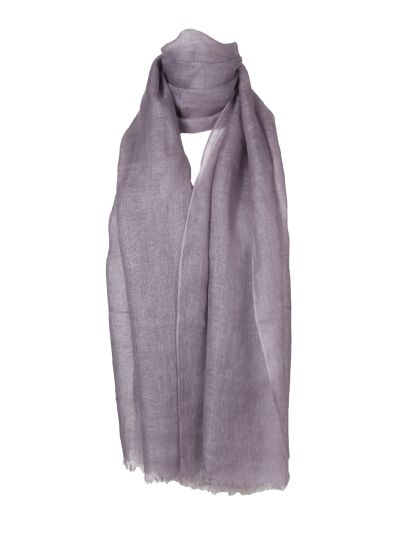 Linnen sjaal in de kleur mauve