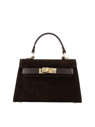 Livia handtas met suède & leer