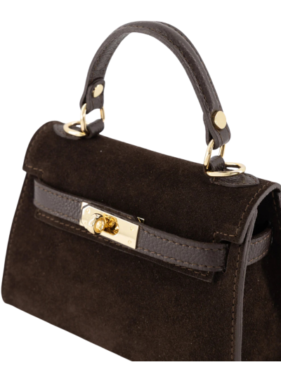 Livia handtas met suède & leer