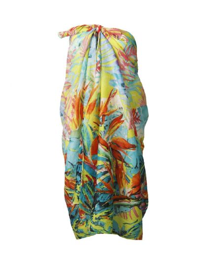 Liza sarong met tropische print