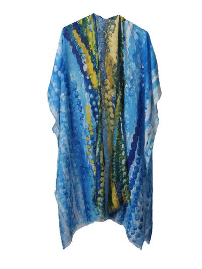 Luchtige 'Mia' kimono in blauw