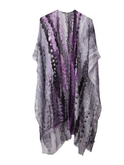Luchtige 'Mia' kimono in grijs