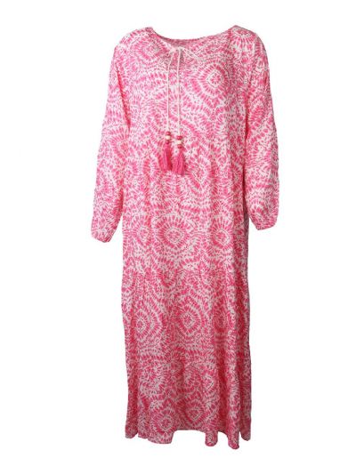 Maxi-jurk met roze floralprint