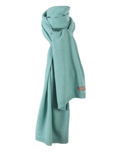 Kasjmier-blend sjaal in mintgroen