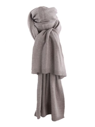 Kasjmier-blend sjaal in taupe