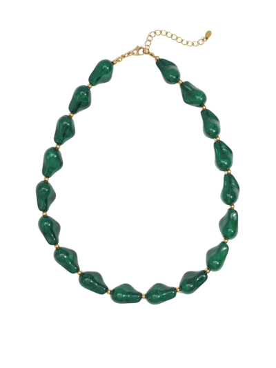 Ovale kralenketting – stijlvolle natuursteenlook