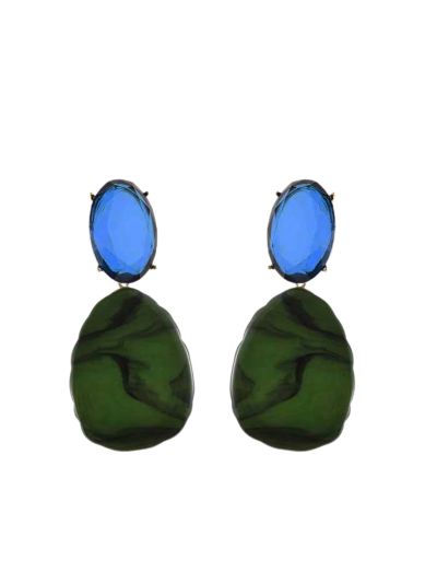 Katie oorbellen met stenen