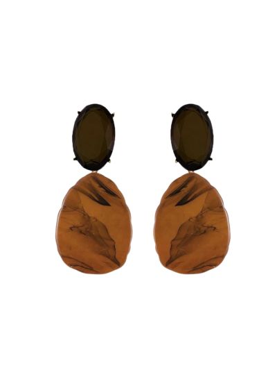 Katie oorbellen met stenen