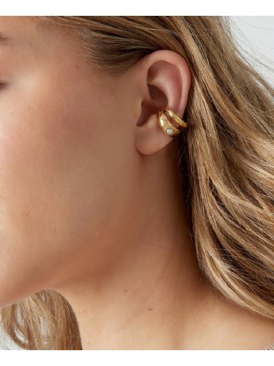 Dubbele ring ear cuff