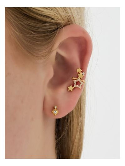 Ear cuff oorbellen met sterren